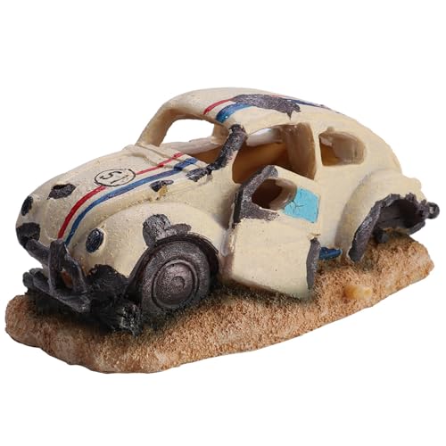 QANYEGN Simulation Aquarium Decor, Imitation Sedan Car Ornaments, Car Landscape Aquarium Decoration for Home Interior von QANYEGN