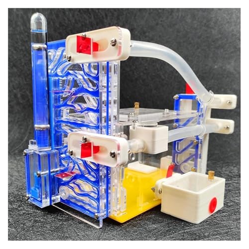 3D Ameisenfarm aus Acryl mit Befeuchtungsturm, Erweiterter Nestraum, Hängender Futterbereich, Selbstreinigende Abfallzone, Ameisenhaus für Bildung und Spaß, 11x15x21 cm(Blue) von QAONEAY