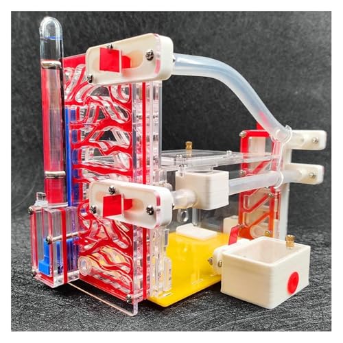 3D Ameisenfarm aus Acryl mit Befeuchtungsturm, Erweiterter Nestraum, Hängender Futterbereich, Selbstreinigende Abfallzone, Ameisenhaus für Bildung und Spaß, 11x15x21 cm(Red) von QAONEAY