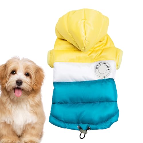 QARIDO Hundejacke Winter,Wintermantel für Hunde | Hunde-Winterjacke,Haustier-Wintermantel für große, mittelgroße und kleine Hunde, Winddichte, warme Hundejacke mit Mütze für Spaziergänge im Freien von QARIDO