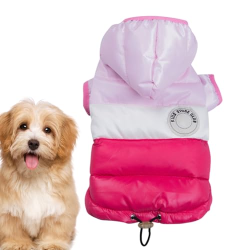 QARIDO Hundejacke Winter,Wintermantel für Hunde - Hundemäntel für kaltes Wetter | Warmer Haustiermantel, Hundejacke, Hundewintermantel mit Mütze, Hundejacke für kaltes Wetter, weicher Wintermantel von QARIDO