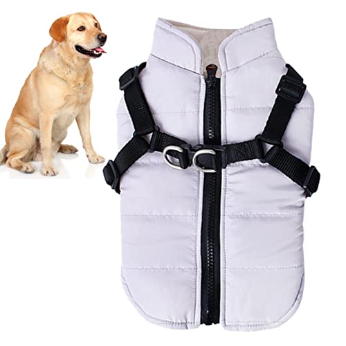 QARIDO Hundepullover,Wasserfeste Hundemäntel für kleine Hunde mit Brustgurt | Hundebekleidung & Zubehör Cozy Cold Weather Dog Apparel Hundejacke Weste für kleine mittelgroße Hunde von QARIDO