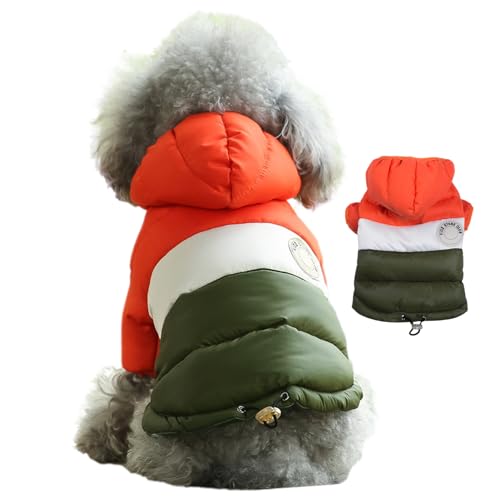 QARIDO Winter-Hundemantel, Hundejacke Winter | Hunde-Winterjacke | Haustiermantel mit Mütze, Winter-Hundemantel, Hundejacke, winddichter Hundemantel, Welpenmantel, kleine Hundekleidung, Hundemantel von QARIDO