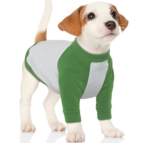 QBLEEV Hundepullover für große Hunde, mit Fleece gefüttertes Hunde-Sweatshirt, warmer Pullover für den Winter, gemütlicher Hundepullover, Haustier-Wintermantel, Hunde-Sweatshirts für kleine, von QBLEEV