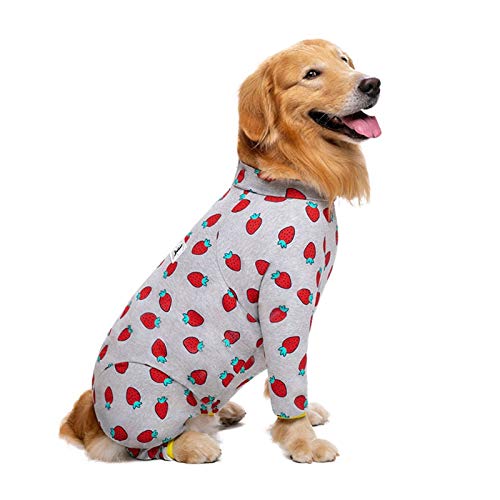 QBZUVDFCS Große Hunde-Bekleidung warme Haustier-Jacken-Mantel-Kleidung for großen Hund Bulldog Labrador Vierbeinige Hunde Haustiere Kleidung Ropa Perro Pitbull(Color:Grey,Size:26) von QBZUVDFCS