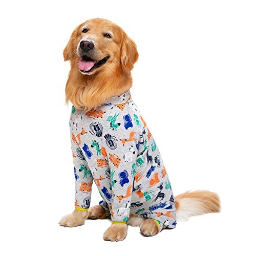 QBZUVDFCS Große Hunde-Bekleidung warme Haustier-Jacken-Mantel-Kleidung for großen Hund Bulldog Labrador Vierbeinige Hunde Haustiere Kleidung Ropa Perro Pitbull(Color:Grey 1,Size:34) von QBZUVDFCS