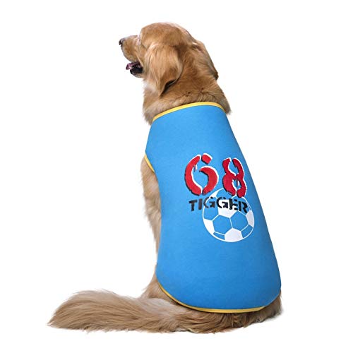 QBZUVDFCS Hunde-Bekleidung Shirt for Hunde weicher Baumwolle T-Shirt Mantel Accessoires Bekleidung Hundekostüm Haustier-Kleidung for Hunde-T-Shirt(Color:Blue Dog Clothes,Size:30(Bust 78cm)) von QBZUVDFCS