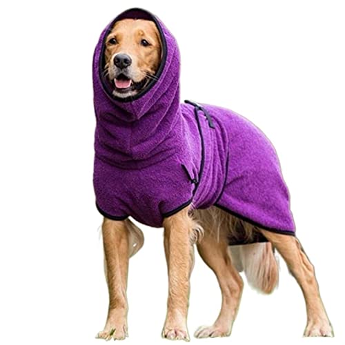 QBZUVDFCS Hundebademantel Handtuch Bademantel Haustier Bademantel Trockenmantel Saugfähiges Handtuch for große mittelgroße kleine Hunde super warme Nachtwäsche(Color:Z,Size:L) von QBZUVDFCS