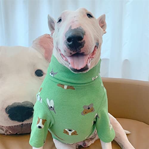 QBZUVDFCS Hundekleidung Grüne Hund Mitleidförmig Hund Pyjamas Geeignet for Big Dog Puppy Cat Shirt(Small) von QBZUVDFCS