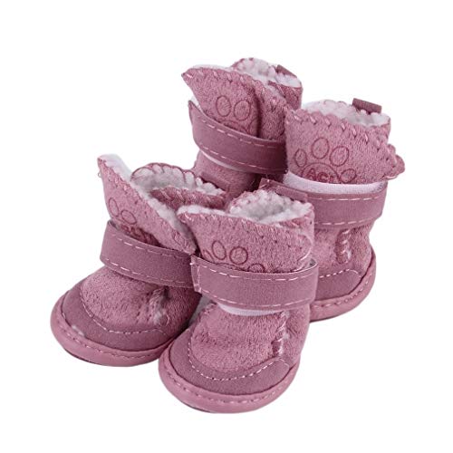 QBZUVDFCS Mode Haustier Hund Haustier Schuhe Schneestiefel Kinder Teddy Baumwolle Flachs Kleiner Hundeschuh-Schnee-Aufladungen Drop Shipping von QBZUVDFCS