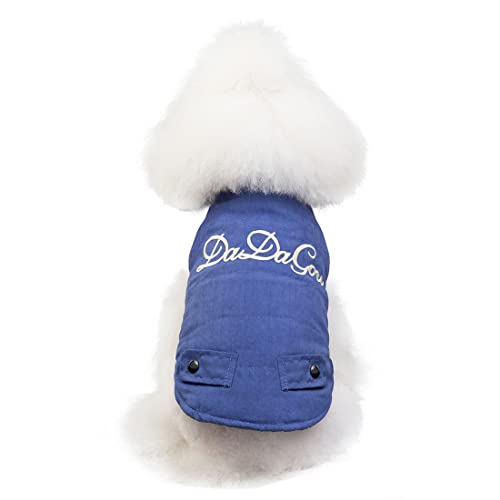 QCBH Haustierkleidung, Hundekleidung Herbst und Winter Winddichte und Bequeme Hundekleidungsjacke, Kleiner Hundewestenanzug von QCBH