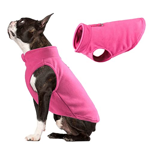 QCBH Hundekleidung, Dicke einfarbige Fleece-Haustierweste, kleine Hunde warme Winterhundekleidung von QCBH