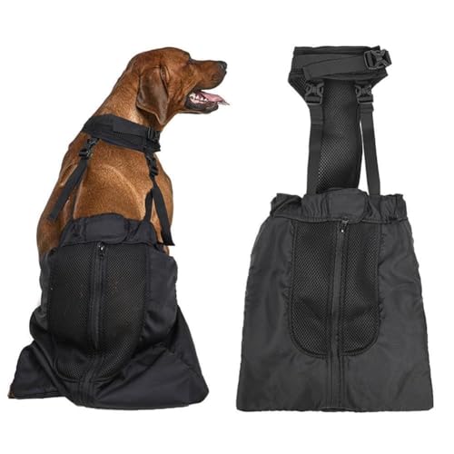 QEOTOH Pet Drag Bag Dragging Bag Rollstuhl Alternative Atmungsaktive Schützende Hinterbein Drag Bag Hundetasche Carrier Recovery Für Behinderte von QEOTOH