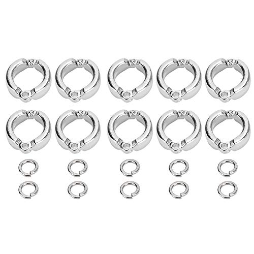 QERLONG Vogel, PAPAGEI, BEINRING, Metall-Trainings-ÖFFNUNGSCLIP, ZUBEHÖR FÜR AKTIVITÄTEN IM FREIEN (Size 10 (Inner Diameter 20mm / 0.79in)) von QERLONG