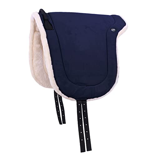 QHP Reitpad Pferd Bareback pad 19 mm | Sicherer Halt | Komfortables Reiten | Praktische Größe , Größe:P, Farbe QHP:Navy von QHP