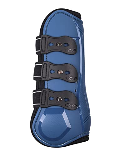 QHP Gamaschen Champion mit elastischen Schnellverschlüssen Airflow-Neoprenfutter (Warmblut, Steel Blue) von QHP b.v.