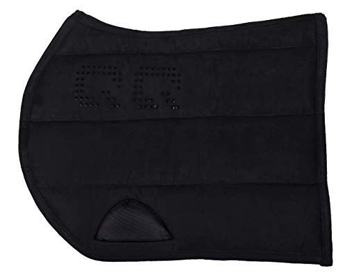 QHP Sattel Pad Puff Pad Super Grip (Warmblut VS, Schwarz) von QHP