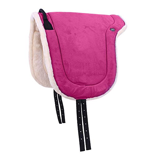 QHP Bareback-Pad für Pferd, Rosa, Polyester, Pony, Full von QHP