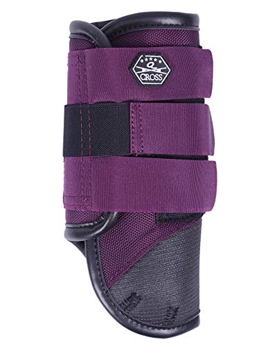 QHP Eventing Gamaschen mit Kevlar-Schutz Technical vorne (L, lila) von QHP