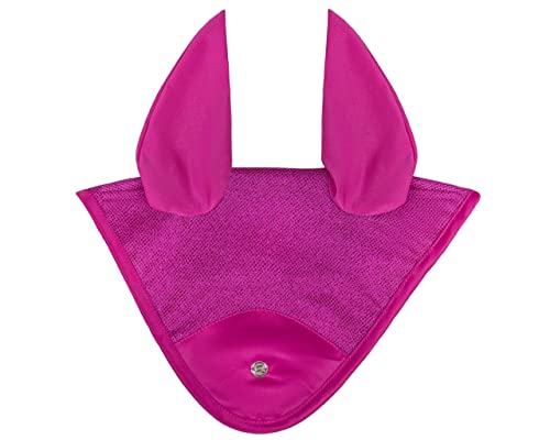 QHP Fliegenhaube Ohrenhaube Rio (Vollblut, Festival Fuchsia) von QHP