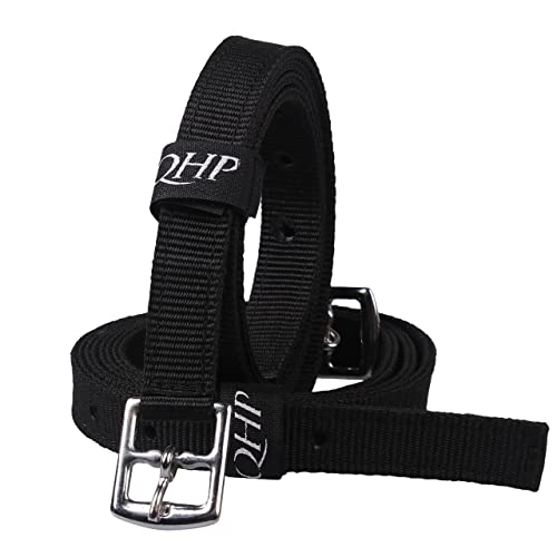 QHP Steigbügelriemen Nylon (120 cm, schwarz) von QHP