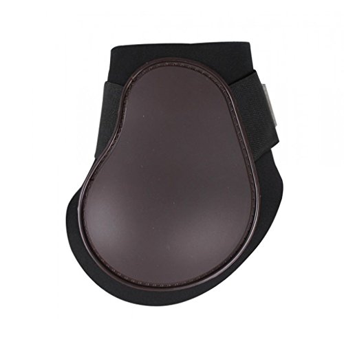 QHP Streichkappen Hartschale Neopren Klettverschuss (Pony, Braun) von QHP