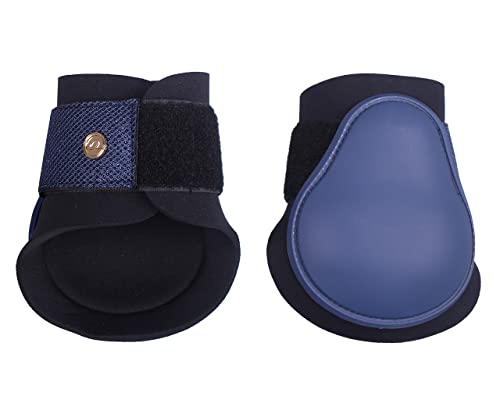 QHP Streichkappen Rio Neoprenfutter Klettverschluss Glitzer (Vollblut, Navy) von QHP