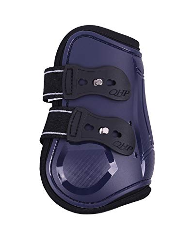 QHP Streichkappen mit Elast. Schnellverschlüssen Airflow-Neoprenfutter 6 Farben (Vollblut, Navy) von QHP