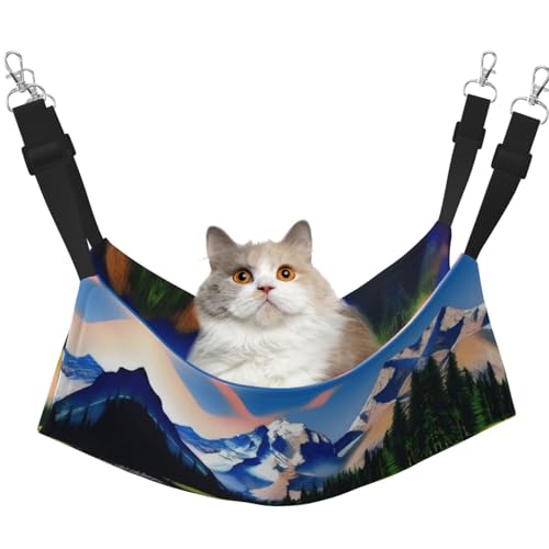 QHZLY Velvet Mountain Majesty Hängematte M für kleine Haustiere - Bequem und atmungsaktiv für Katzen, Kaninchen, Frettchen QHZLY Velvet Mountain Majesty Hängematte M für kleine Haustiere - Bequem und atmungsaktiv für Katzen, Kaninchen, Frettchen von QHZLY