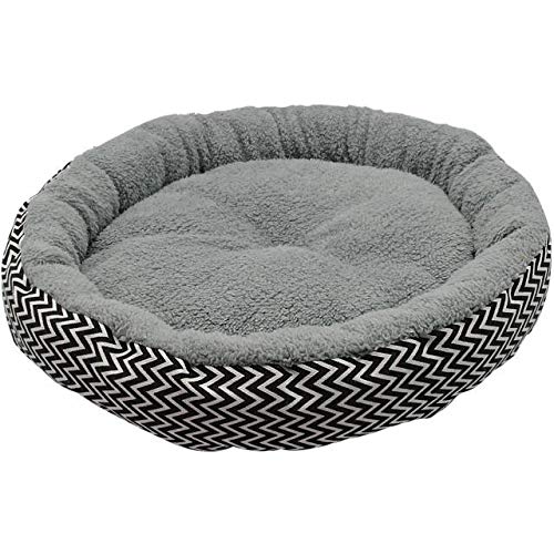 Katzenhaus Warme Katze Betthaus Runder Bett Fodable Dog Schlafmatte Pad Nest Zwinger Haustier Kissen Welpen Nest Shell Verstecken Burgerbrötchen for Winter Katzenhöhle ( Color : G , Größe : 45x10cm ) von QIFFIY