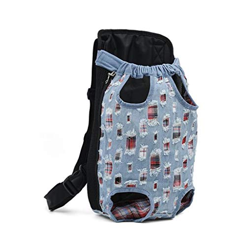 QIFFIY Hunderucksack Haustier-Rucksack Dog Carriers Red Travel Breathable weiche Haustier-Hunderucksack Außen Welpen Chihuahua Kleiner Hund Schulter Griff Taschen Hundetasche von QIFFIY