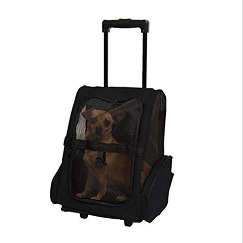 QIFFIY Hunderucksack Hund Träger beweglicher Haustier-Rucksack Messenger Katzentransportkorb Outgoing Kleiner Hund Reisetasche weiche Seite Breathable Haustier-Träger for Katze Hundetasche von QIFFIY