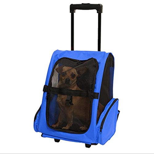 QIFFIY Hunderucksack Hund Träger beweglicher Haustier-Rucksack Messenger Katzentransportkorb Outgoing Kleiner Hund Reisetasche weiche Seite Breathable Haustier-Träger for Katze Hundetasche von QIFFIY