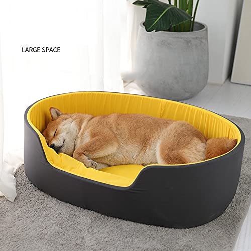 QIFFIY Katzenhaus 3D waschbar Kennel Indoor Haustierbett for Hunde Katze Weiche Warme Betten for große Hunde Haustiere Kissen Matte Liege Bank Sofa for Hunde Welpe Katzenhöhle von QIFFIY