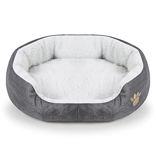 QIFFIY Katzenhaus Hundebetten for große Hunde Kaschmire Erwärmung Haustier Hund Bett Sofa Liege Katze Nestkörbe Plüsch Kennel Bett Komfortable Haustierbedarf Katzenhöhle (Color : G) von QIFFIY