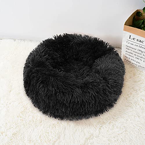 QIFFIY Katzenhaus Super weiche Langen bräunen warme Haustier Matte Nette leichte Kennel Katze schlafende Korb Bett runde Flauschige Bequeme Touch pet Produkte Katzenhöhle von QIFFIY