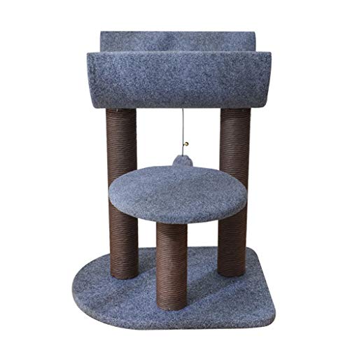 QIFFIY Kratzbaum Cat Klettergerüst Kleine Katzentoilette Kratzbaum Verschleißfest Einfache Sisal Cat Scratch Board Katze Springen Plattform Katze Turm Katzenbaum (Color : Blue) von QIFFIY