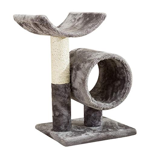 QIFFIY Kratzbaum Katze Baum Katze Scratcher Möbel für Sisal Seil Turm Katzen Haus Tree Tower Condo Möbel Haustierregal Wand Katzenbaum (Color : Grau) von QIFFIY