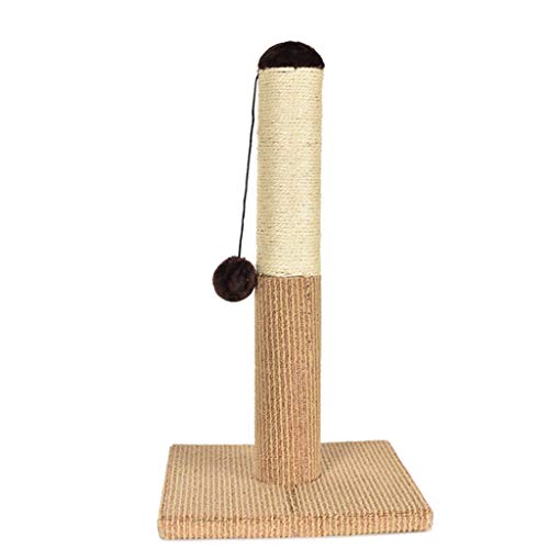 QIFFIY Kratzbaum Katze Kratzer Post, Katze Baum Klettern Turm Aktivität Center Katze Kratzer Pfosten Katze Scratcher Cat Condo Tree Tower Katzenbaum (Color : Beige+Brown) von QIFFIY