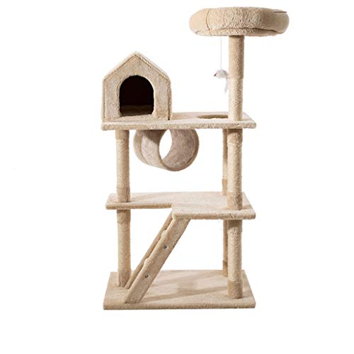 QIFFIY Kratzbaum Katzenbaum Pet Kratz Kätzchen Klettern Beitrag Baum Katze Möbel Verkratzen Katzen-Haustier-Springen Bäume Spielen Übungs-Spielzeug Katzenbaum (Color : C) von QIFFIY