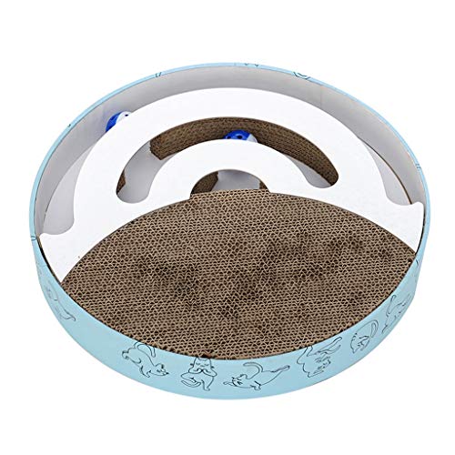 QIFFIY Kratzbrett Halbkreis Katze Kratzbrett Corrugated Paper Pad Kitten Scratcher Spielzeug Katze-Couch-Bett Schleifen Schutz Möbel Katzenkratzer (Größe : 41 * 41 * 6cm) von QIFFIY