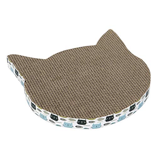 QIFFIY Kratzbrett Kreative Katze Form Katze Scratcher Board Wellpapier Katze Kratzer Spielzeug Kätzchen Karton Kratzer Kratzer Pflege Haustier Spielzeug Katzenkratzer (Größe : 35 * 35 * 3.5cm) von QIFFIY