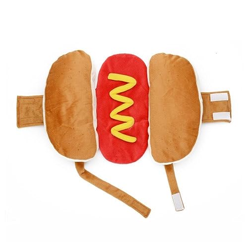 Halloween Haustier Dress Up Kostüm Hot Dog Geformt Dackel Wurst Einstellbare Cosplay Warm Für Welpen Lustige Hund Kleidung O6L8 Dre von QILTON