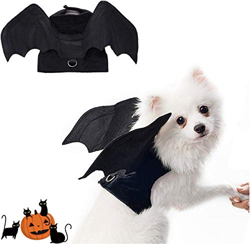 QIMMU Halloween hundekostüm,Pet Hund Bat Wings,Haustier Fledermaus Kostüm,und Katzen,für Partys von QIMMU