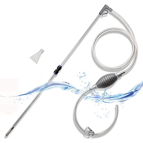 QIODAZOO 17 litre Aquarium Reiniger, Aquarium Wasserwechsel, Aquarium Reiniger Siphon Pumpe Kies Wasserfilter mit Einstellbare Durchflussregelung für Wasserwechsel von QIODAZOO