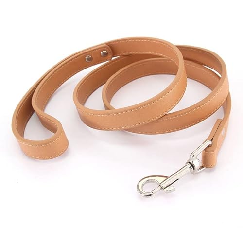 QIUMING 1 Stücke Hundeleine Soild Farbe Leder Pet Walking Training Führt Für Small Medium Large Hunde Katze Im Halsband Und Geschirr 120 cm von QIUMING