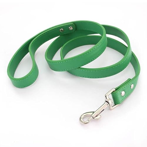 QIUMING 1 Stücke Hundeleine Soild Farbe Leder Pet Walking Training Führt Für Small Medium Large Hunde Katze Im Halsband Und Geschirr 120 cm von QIUMING