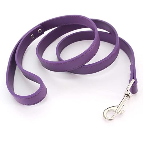 1 Stücke Hundeleine Soild Farbe Leder Pet Walking Training Führt Für Small Medium Large Hunde Katze Im Halsband Und Geschirr 120 cm von QIUMING