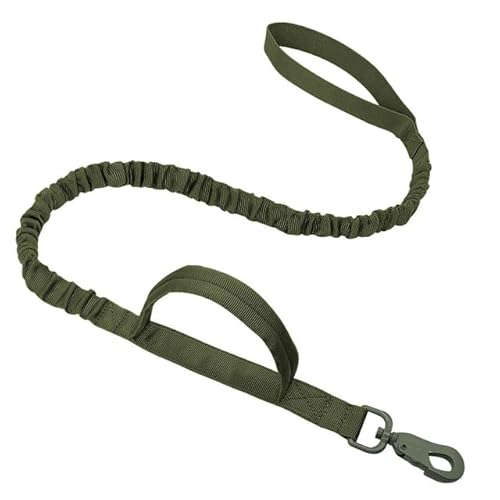 QIUMING Militärische Taktische Hundeleine, elastisch, langlebig, Nylon-Kontrollgriff, Deutscher Schäferhund, für mittelgroße und große Hunde, Walking-Trainingszubehör von QIUMING