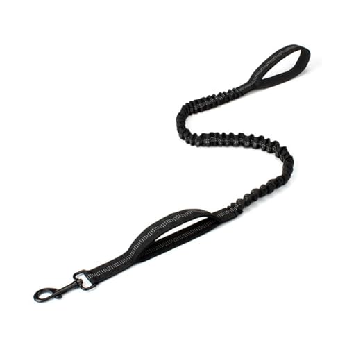 QIUMING Taktische Hundeleine, elastisches Hundeband, kein Zug, Nylon, reflektierende Leine, Traktionsseil, Training, Wandern, Jagd, langlebige Hundeleine von QIUMING